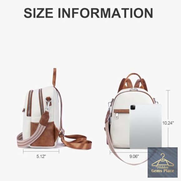 Leather Mini Backpack Purse Convertible Travel Shoulder Bag main image 4